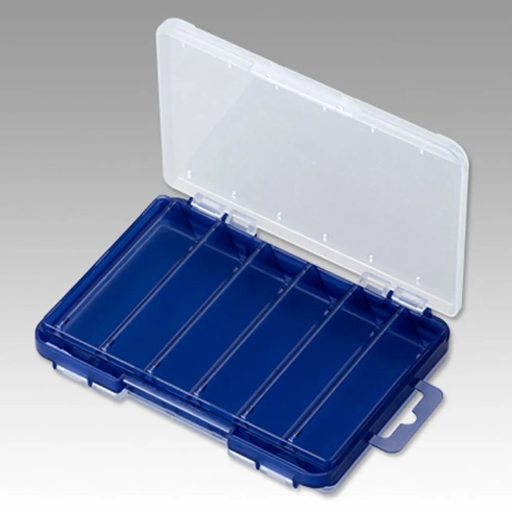 Коробка Meiho Reversible F-86 140*105*22 - прозрачный / синий