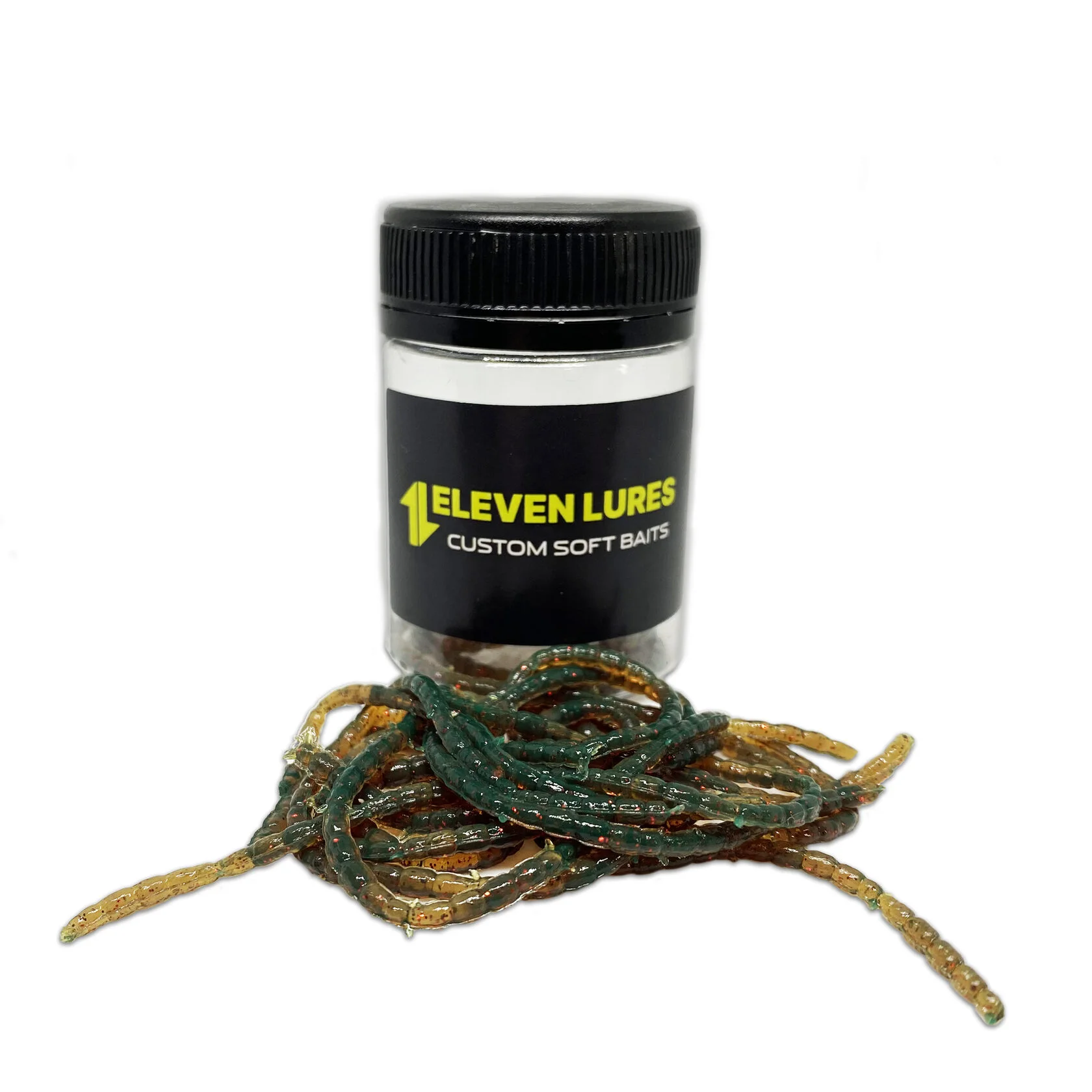 Силиконовая приманка Eleven Lures Bloodworm 0,6in17мм - Motor Oil