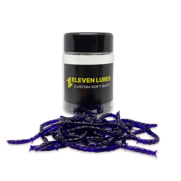 Силиконовая приманка Eleven Lures Bloodworm 0,6in17мм - Grape Purple
