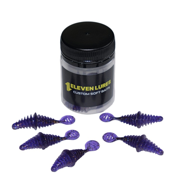 Силиконовая приманка Eleven Lures Sign 2in50мм - Deep Purple