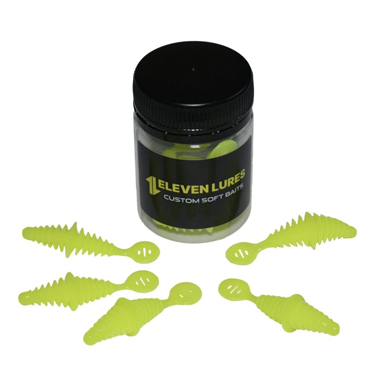 Силиконовая приманка Eleven Lures Sign 2in50мм - Fluo Lemon