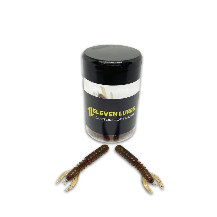 Силиконовая приманка Eleven Lures ScareCraw 1,7in43мм - Motor Oil