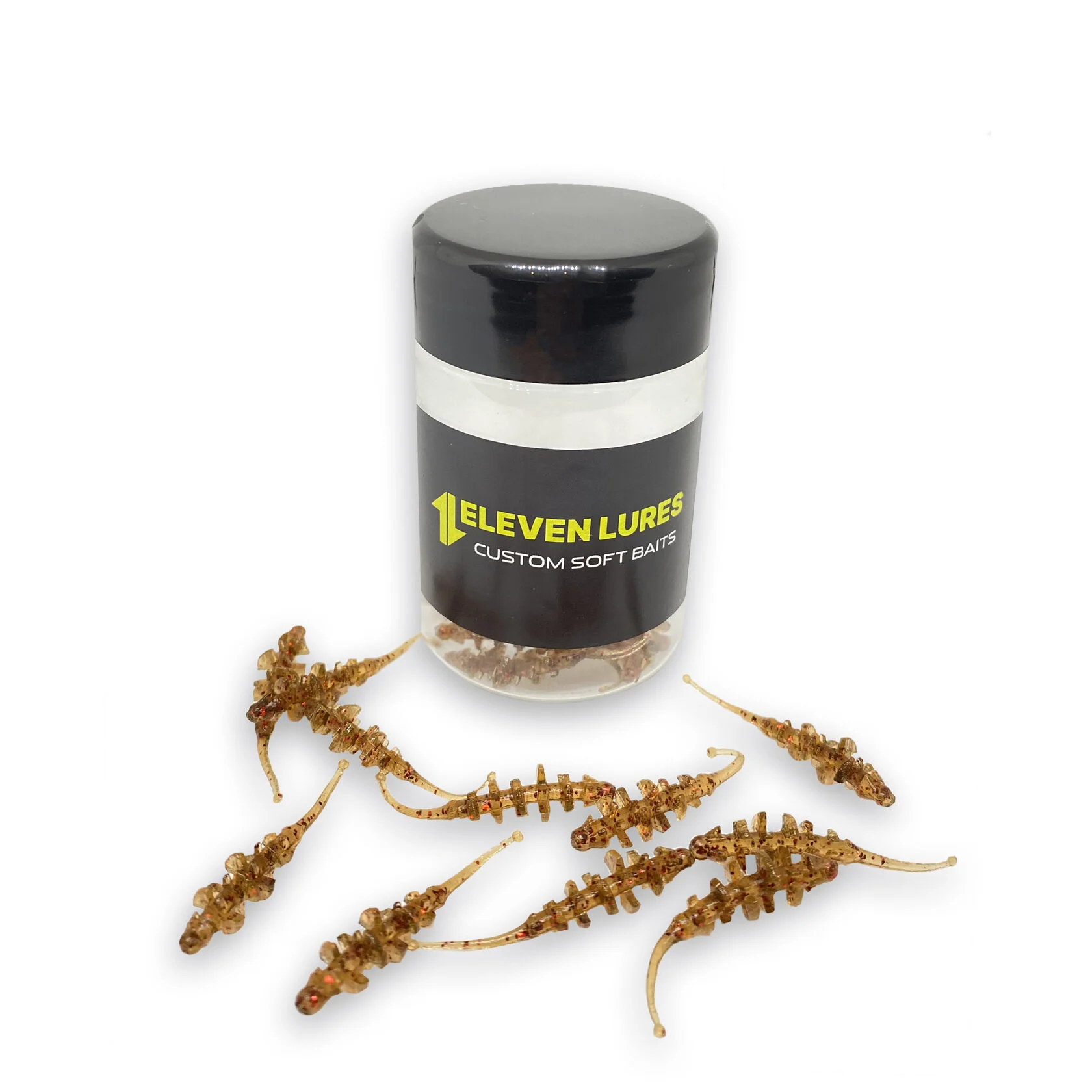 Силиконовая приманка Eleven Lures Micro Trap 1,5in - 38мм - Motor Oil