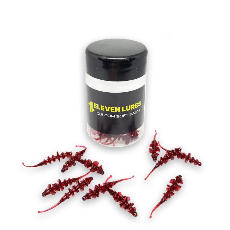 Силиконовая приманка Eleven Lures Micro Trap 1,5in38мм - Ruby Red