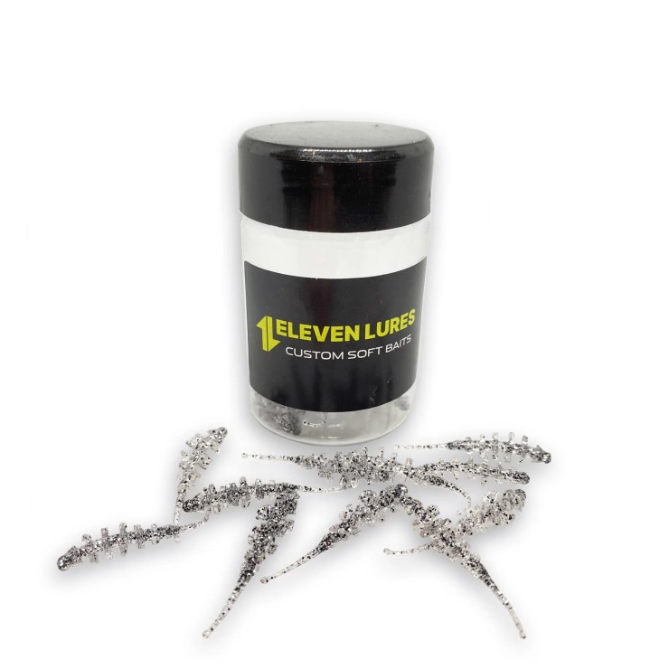 Силиконовая приманка Eleven Lures Micro Trap 1,5in38мм - Salt&Pepper