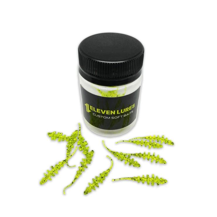 Силиконовая приманка Eleven Lures Micro Trap 1,5in38мм - Toxic