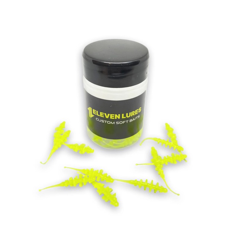 Силиконовая приманка Eleven Lures Micro Trap 1,5in38мм - Fluo Lemon