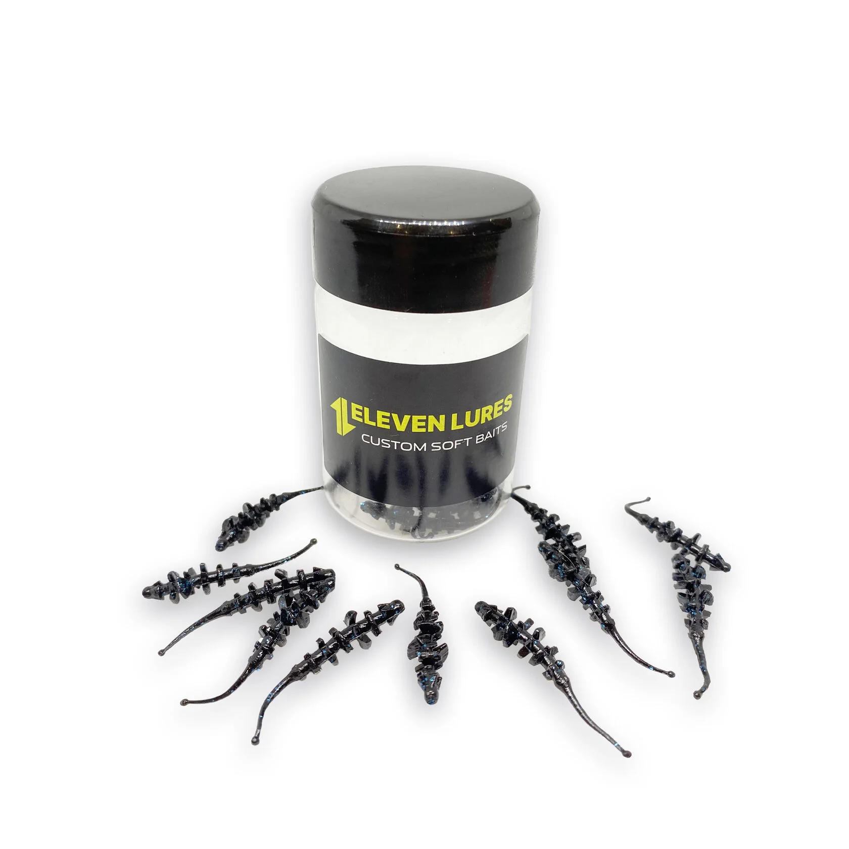 Силиконовая приманка Eleven Lures Micro Trap 1,5in38мм - Electric Black