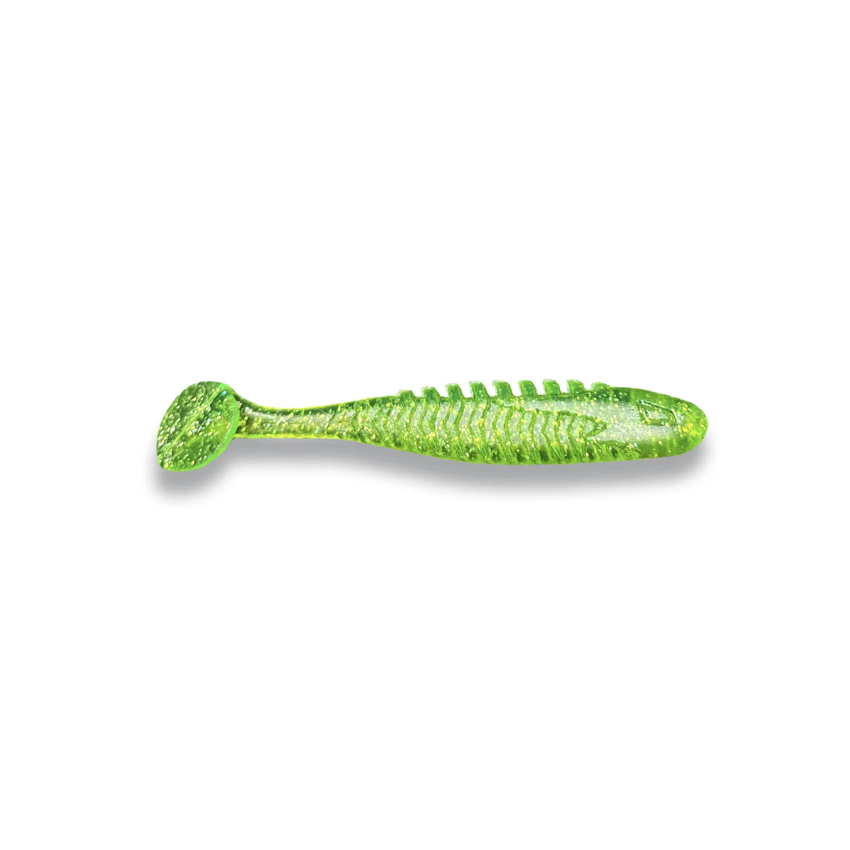 Силиконовая приманка Eleven Lures Loony Tail 2in50мм - Yoda Slime