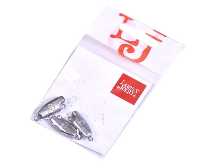 Груз Lucky John JIG ROVER 8гр - 3шт - серебристый