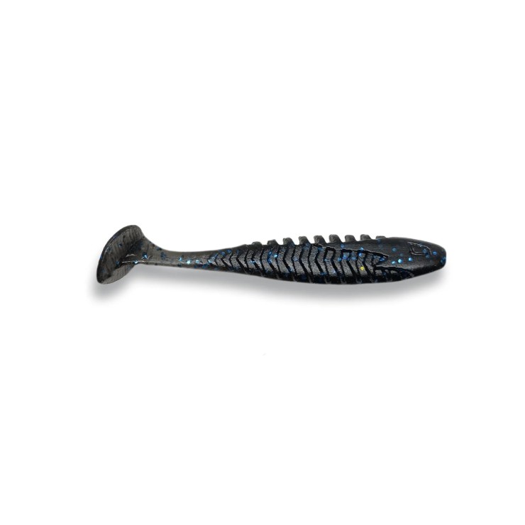 Силиконовая приманка Eleven Lures Loony Tail 2in50мм - Electric Black