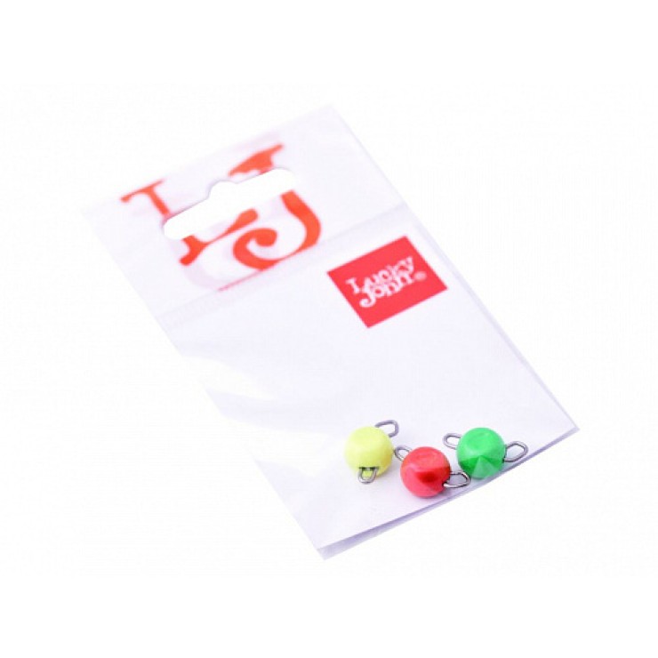 Груз Lucky John BALL RGY MIX1 4гр - 3шт - MIX1