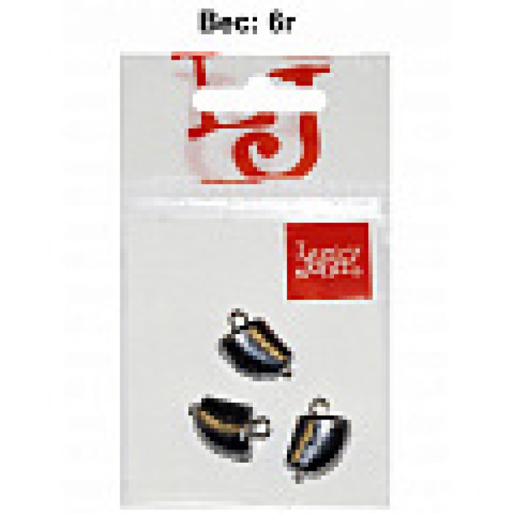 Груз Lucky John CLOVE SMALL 6гр - 3шт - серебристый