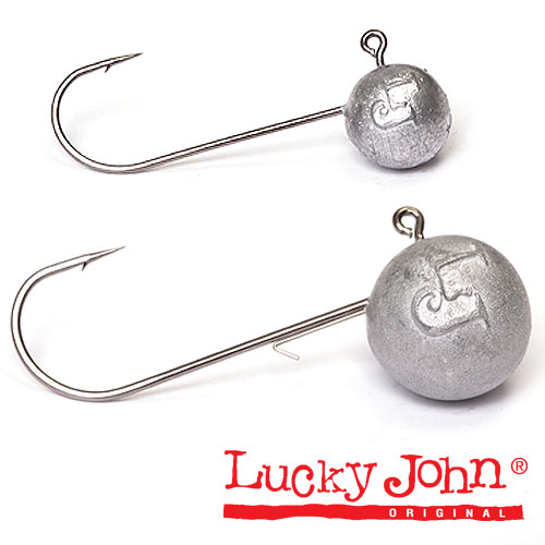 Джиг-головка Lucky John MJ ROUND HEAD #4 - 7гр - 25шт - серебристый