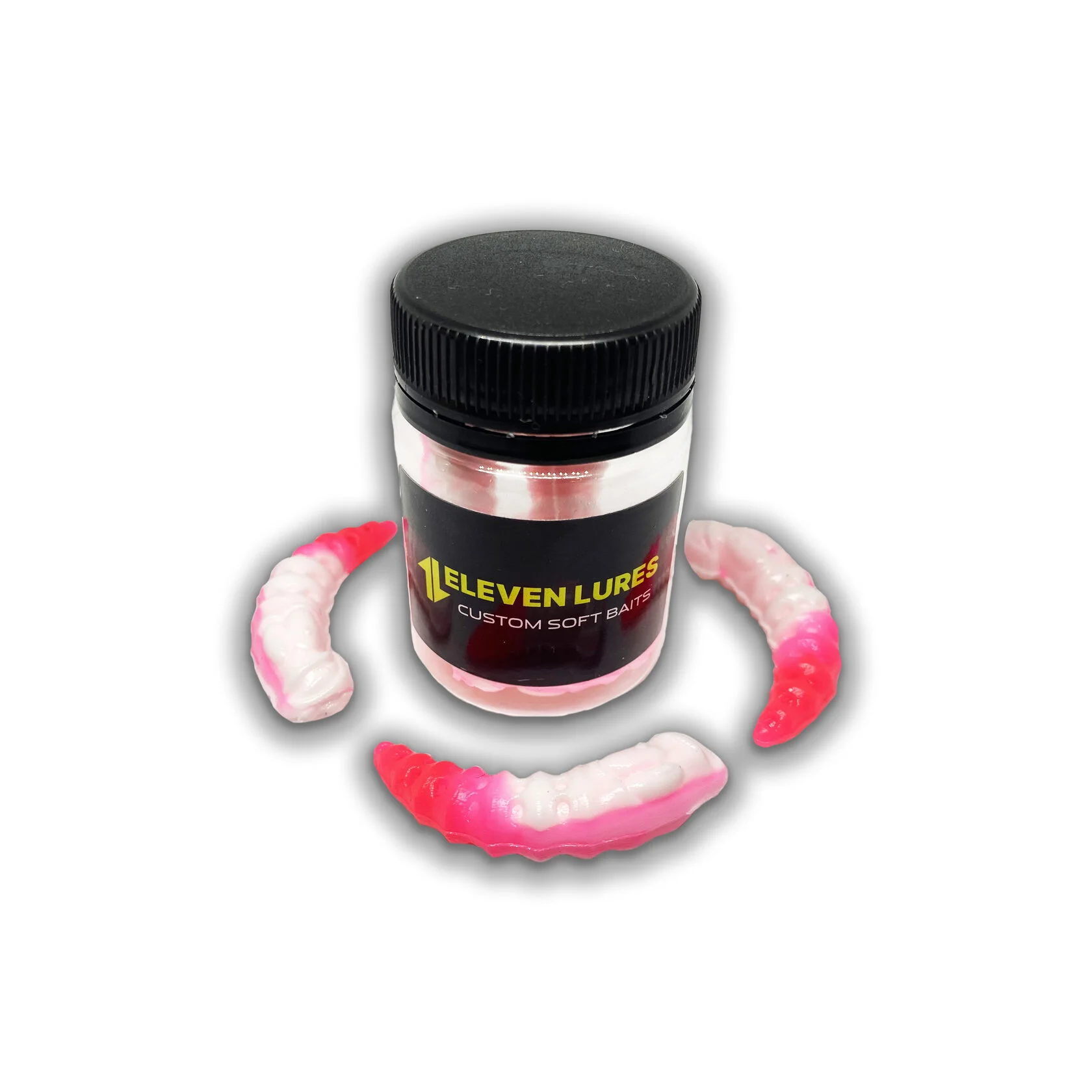 Силиконовая приманка Eleven Lures Leench 1,5in38мм - Pinkman & W.White