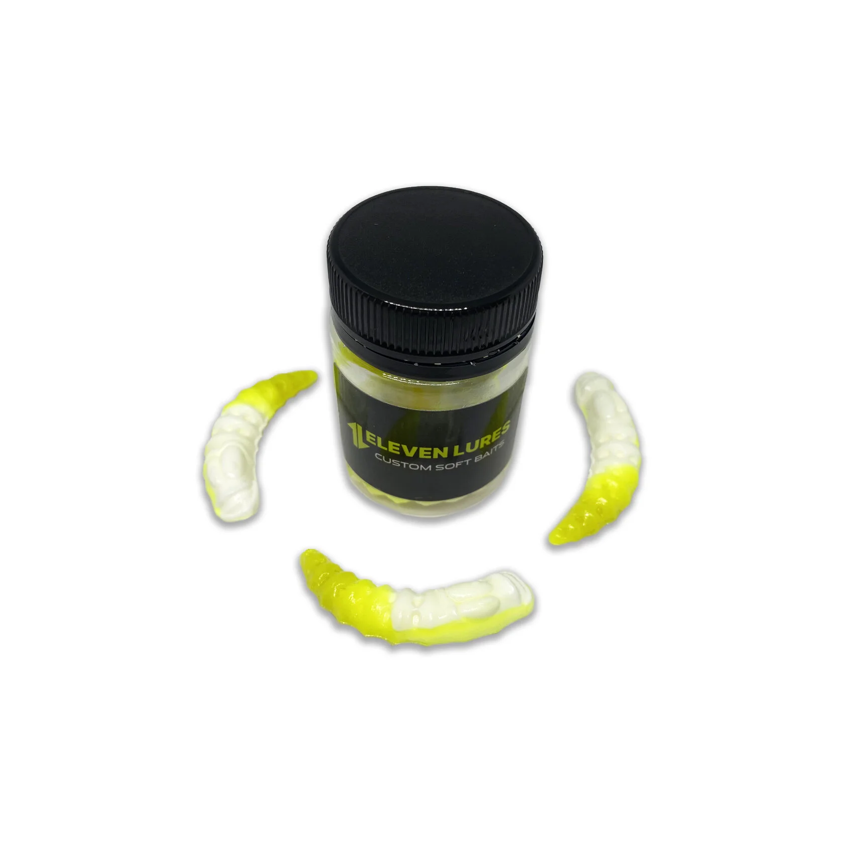 Силиконовая приманка Eleven Lures Leench 1,5in38мм - Lemon White