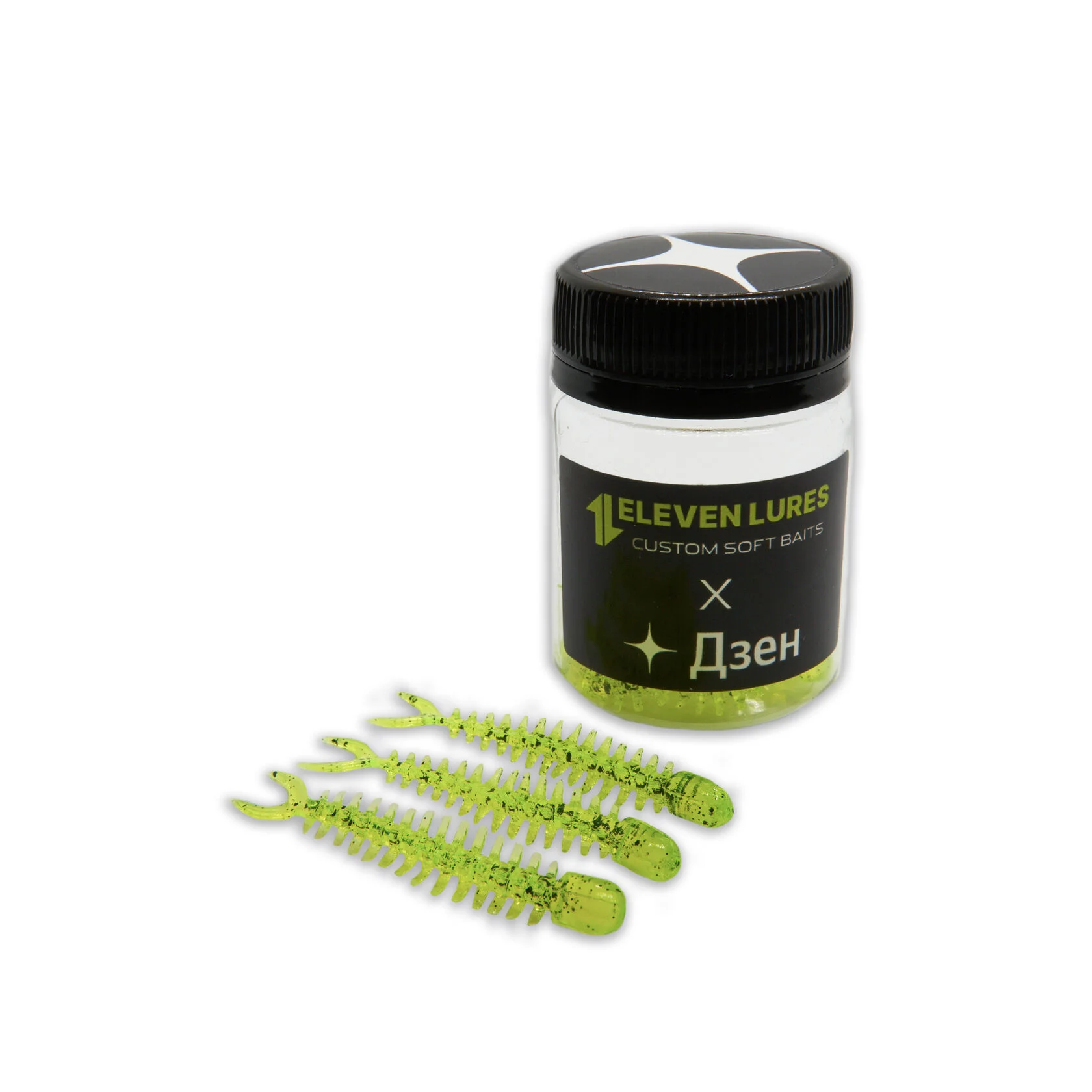 Силиконовая приманка Eleven Lures Dzen 2,2in55мм - Toxic