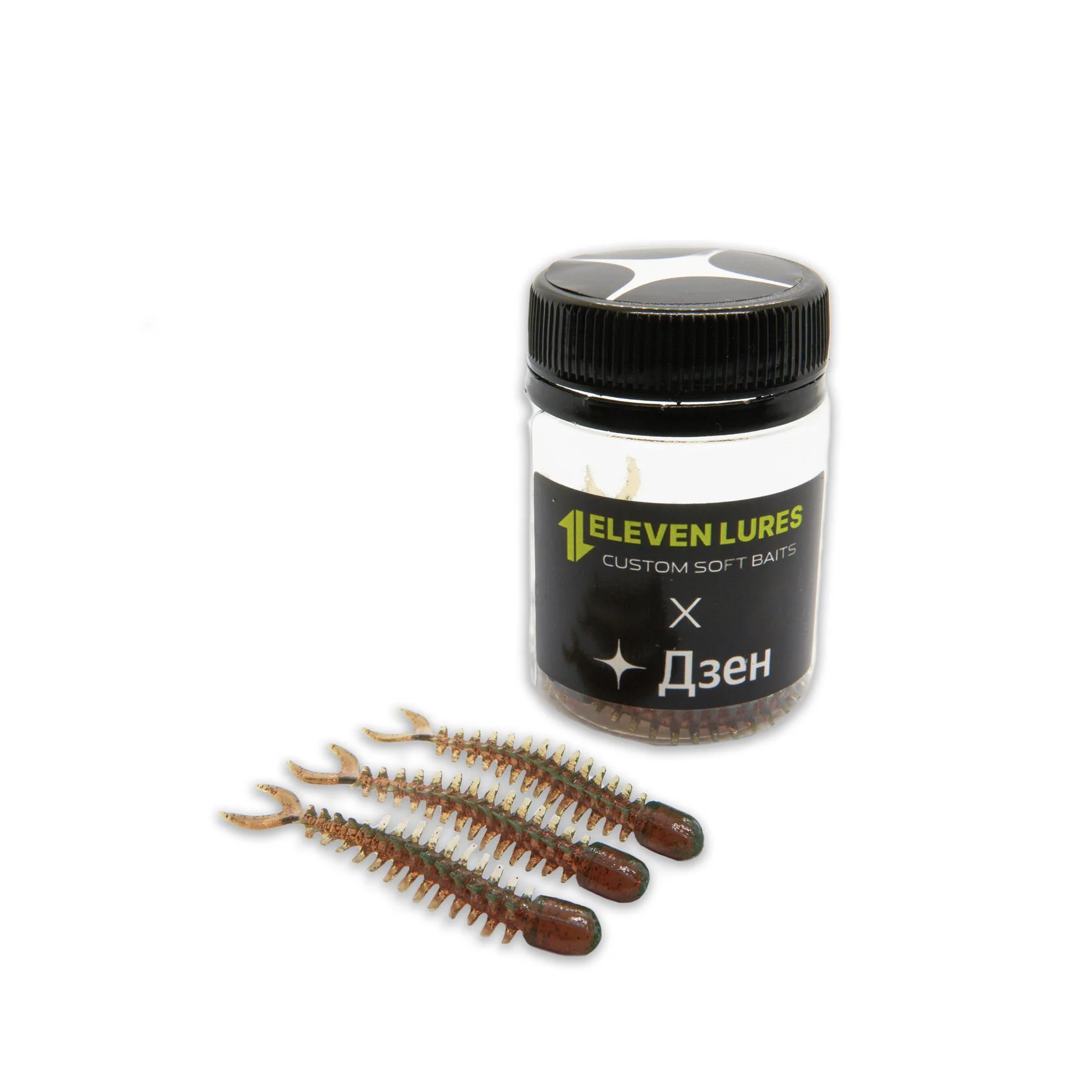 Силиконовая приманка Eleven Lures Dzen 2,2in55мм - Motor Oil