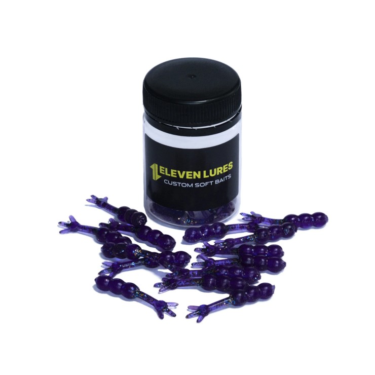 Силиконовая приманка Eleven Lures Chikki 1,5 1,5in38мм - Deep Purple