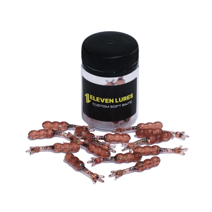 Силиконовая приманка Eleven Lures Chikki 1,5 1,5in38мм - Bronze Pumpkin