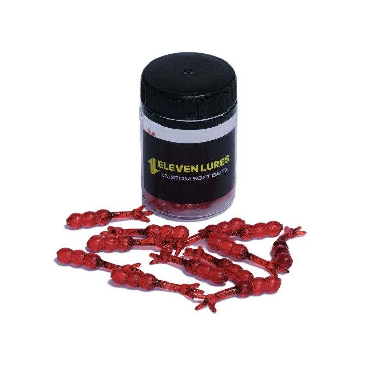 Силиконовая приманка Eleven Lures Chikki 1,5 1,5in38мм - Blood Red
