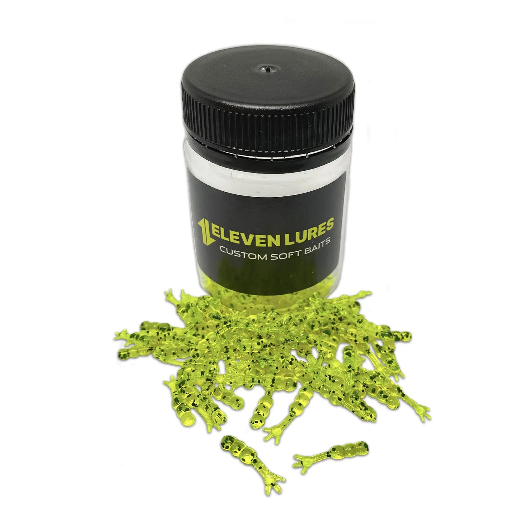 Силиконовая приманка Eleven Lures Chikki 0,6 0,6in17мм - Toxic