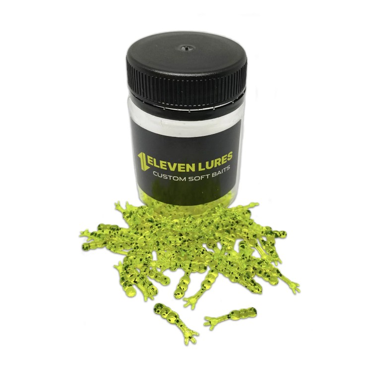 Силиконовая приманка Eleven Lures Chikki 0,6 0,6in17мм - Toxic