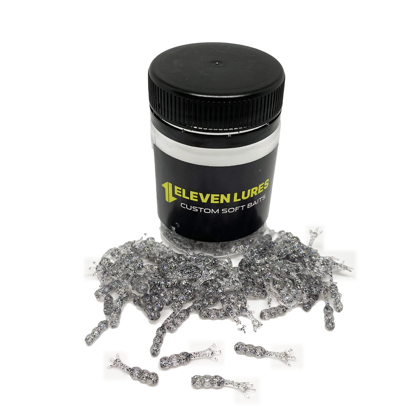 Силиконовая приманка Eleven Lures Chikki 0,6 0,6in17мм - Salt&Pepper