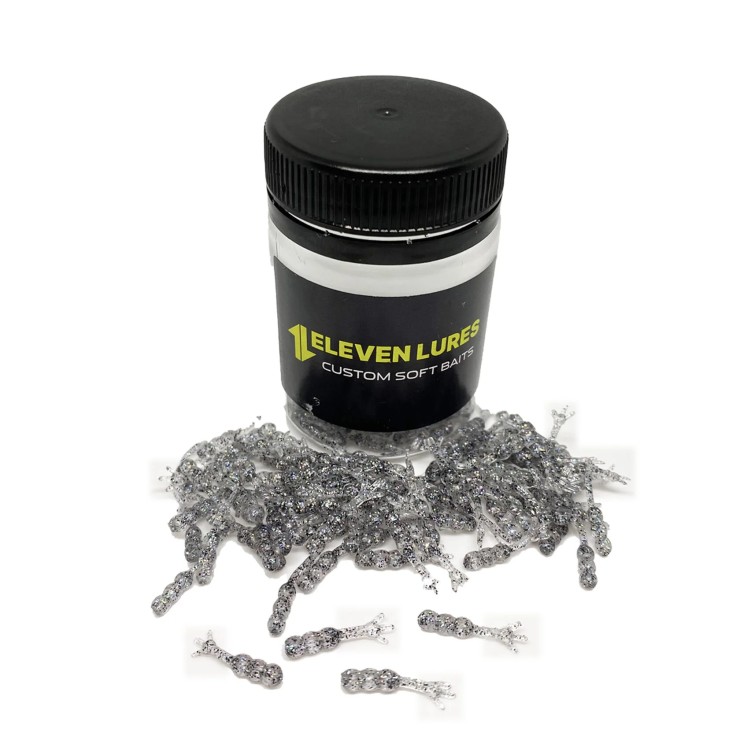 Силиконовая приманка Eleven Lures Chikki 0,6 0,6in17мм - Salt&Pepper