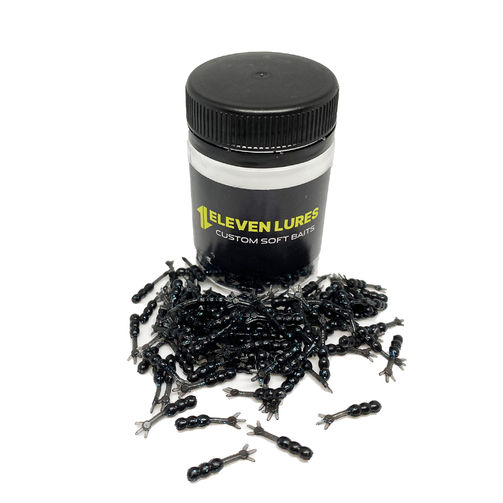 Силиконовая приманка Eleven Lures Chikki 0,6 0,6in17мм - Electric Black