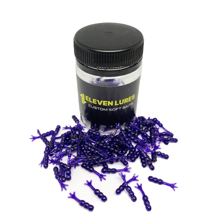 Силиконовая приманка Eleven Lures Chikki 0,6 0,6in17мм - Deep Purple