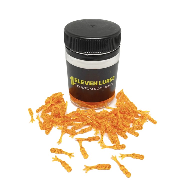 Силиконовая приманка Eleven Lures Chikki 0,6 0,6in17мм - Carrot Orange