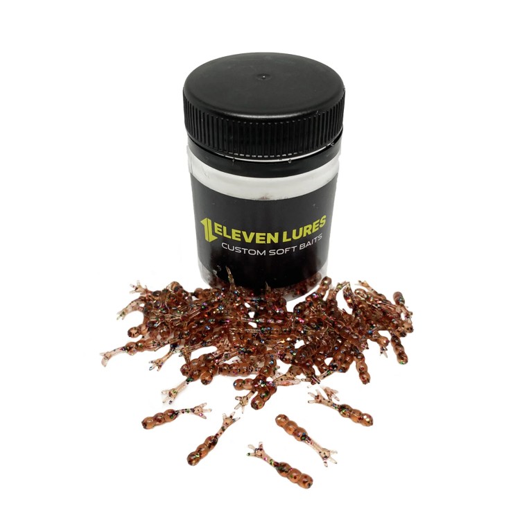 Силиконовая приманка Eleven Lures Chikki 0,6 0,6in17мм - Bronze Pumpkin