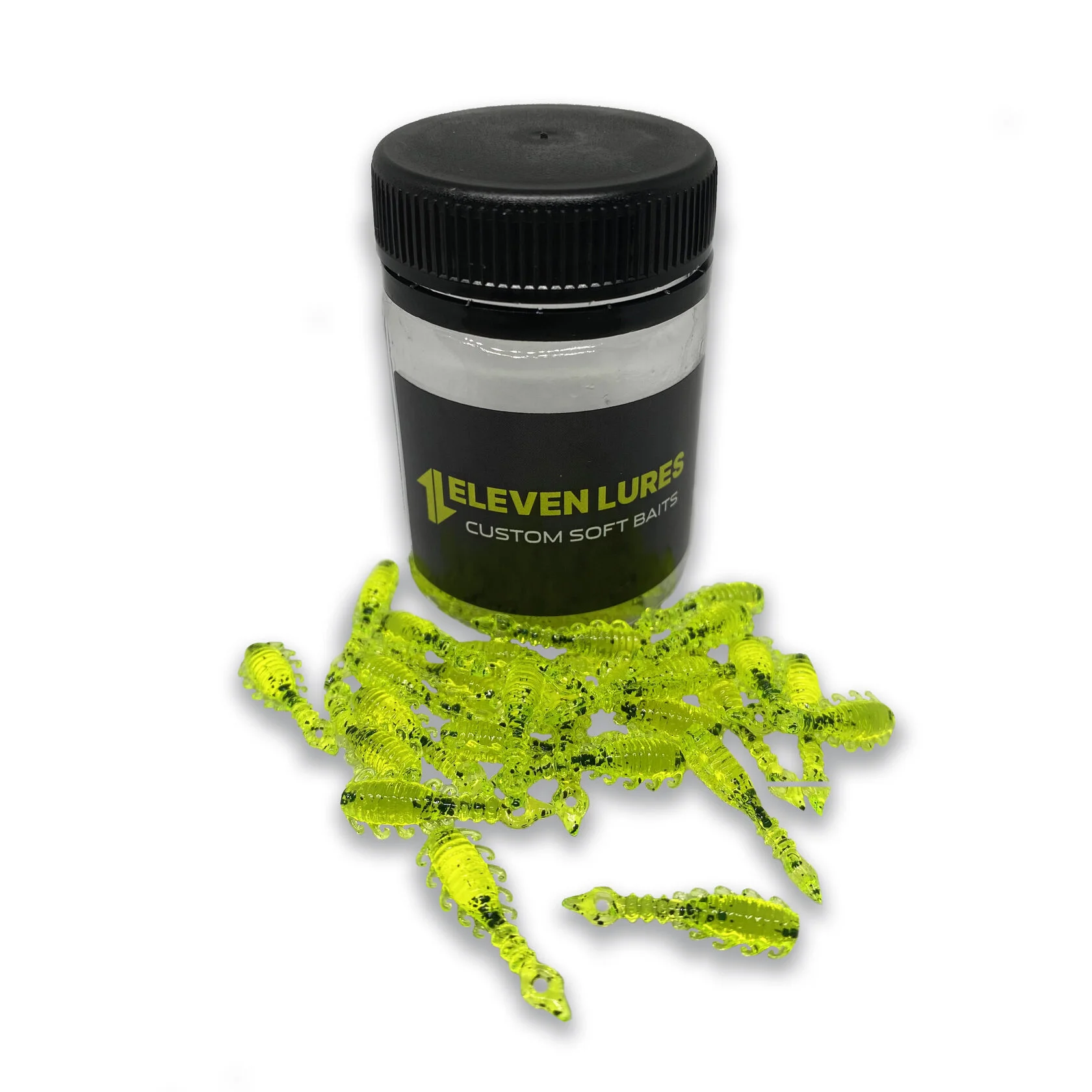 Силиконовая приманка Eleven Lures Atata 1in25мм - Toxic