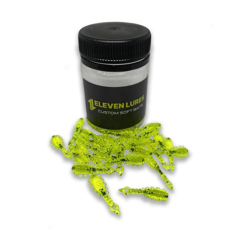 Силиконовая приманка Eleven Lures Atata 1in25мм - Toxic