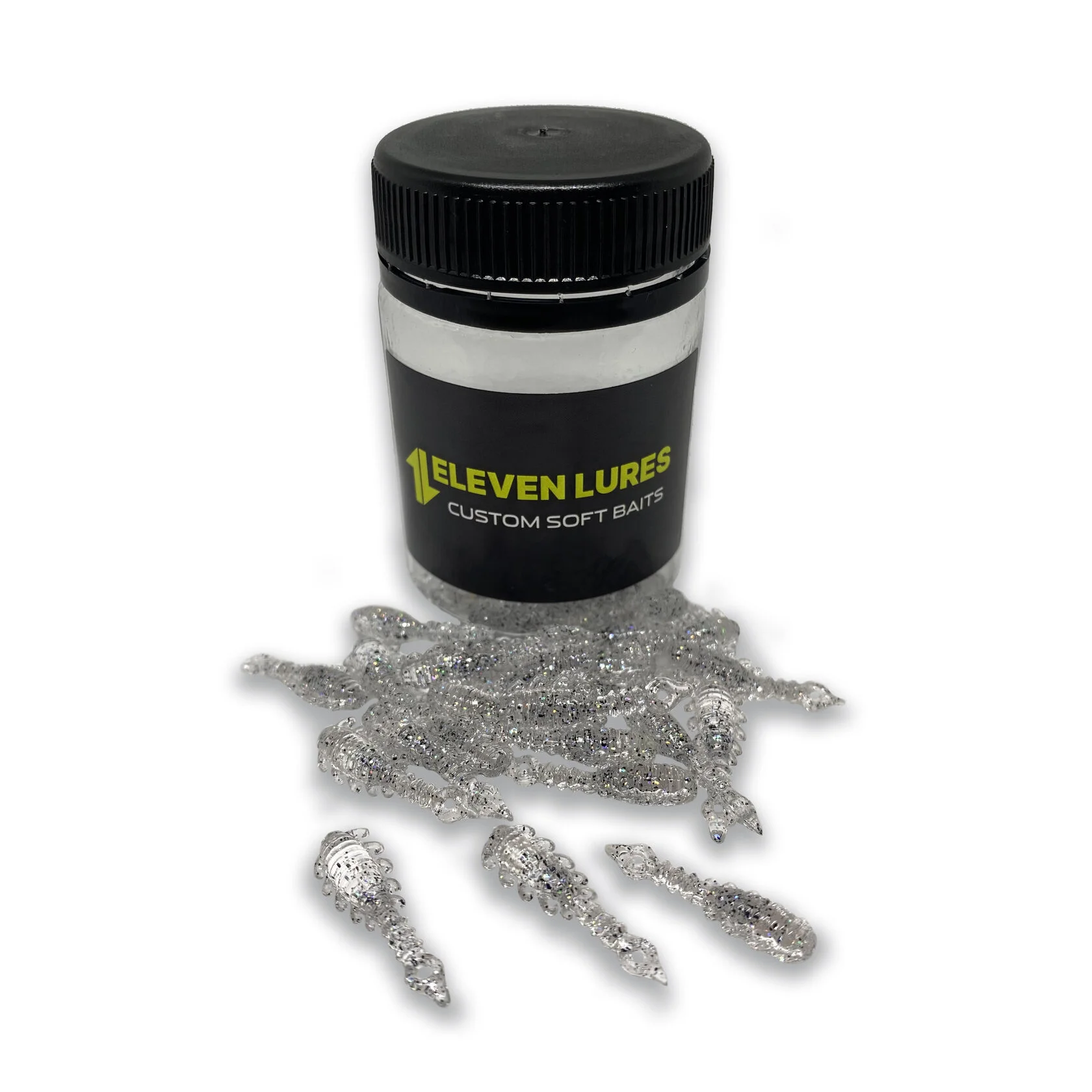 Силиконовая приманка Eleven Lures Atata 1in25мм - Salt&Pepper