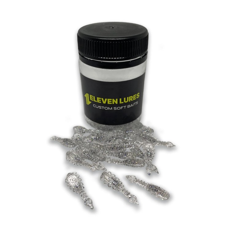 Силиконовая приманка Eleven Lures Atata 1in25мм - Salt&Pepper