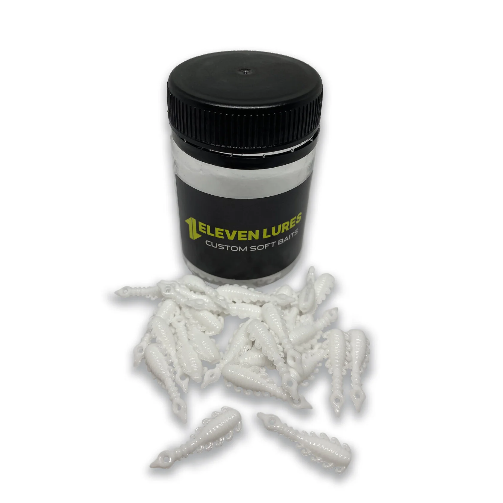 Силиконовая приманка Eleven Lures Atata 1in25мм - Milky White