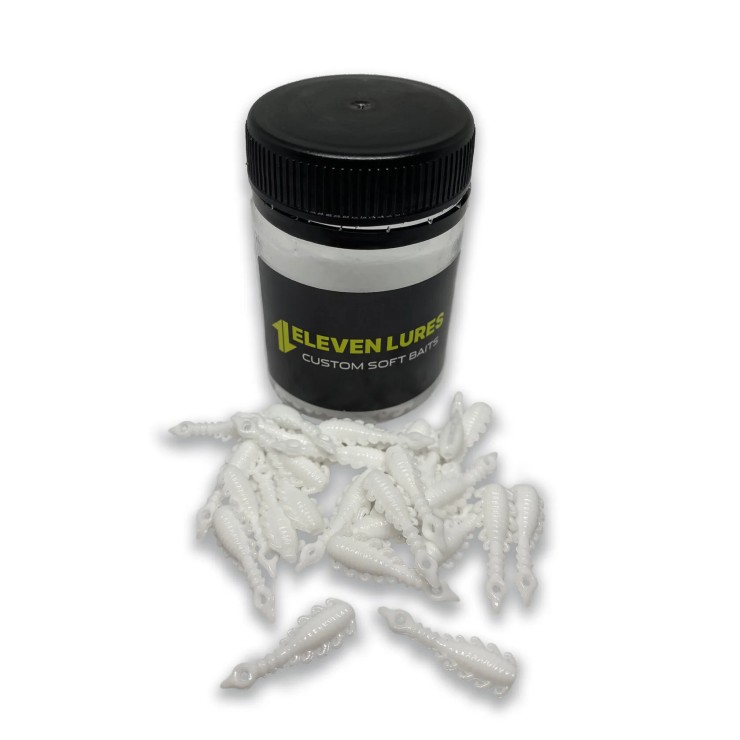 Силиконовая приманка Eleven Lures Atata 1in25мм - Milky White