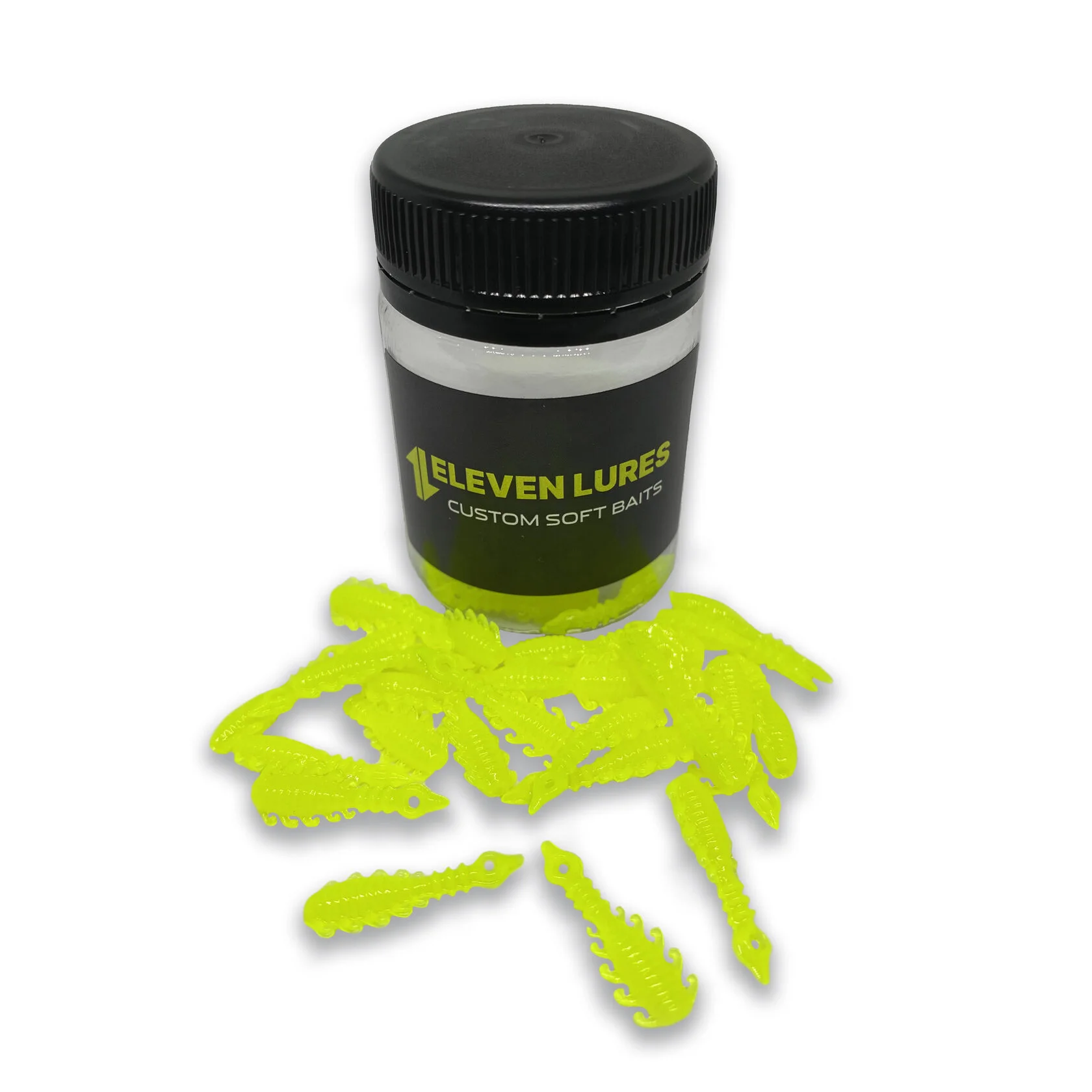 Силиконовая приманка Eleven Lures Atata 1in25мм - Fluo Lemon