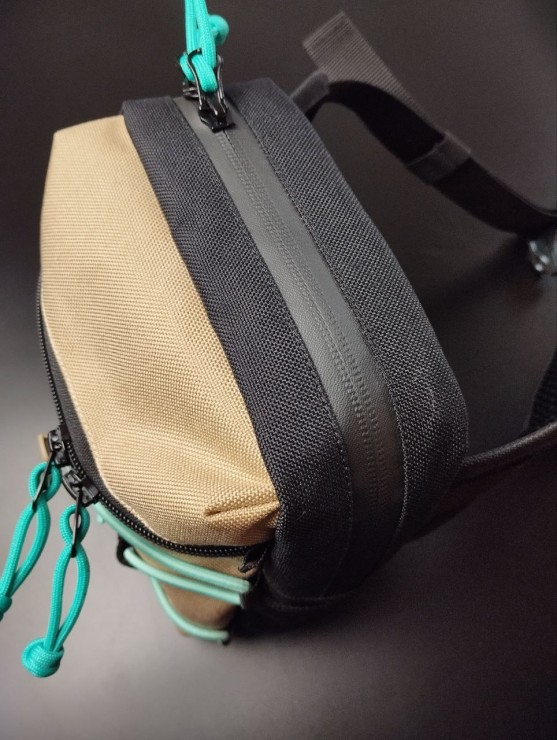 Сумка Kaskad вертикальная 6020 (black/ biege/neon pink) арт: BAG-6020VER-BKBG