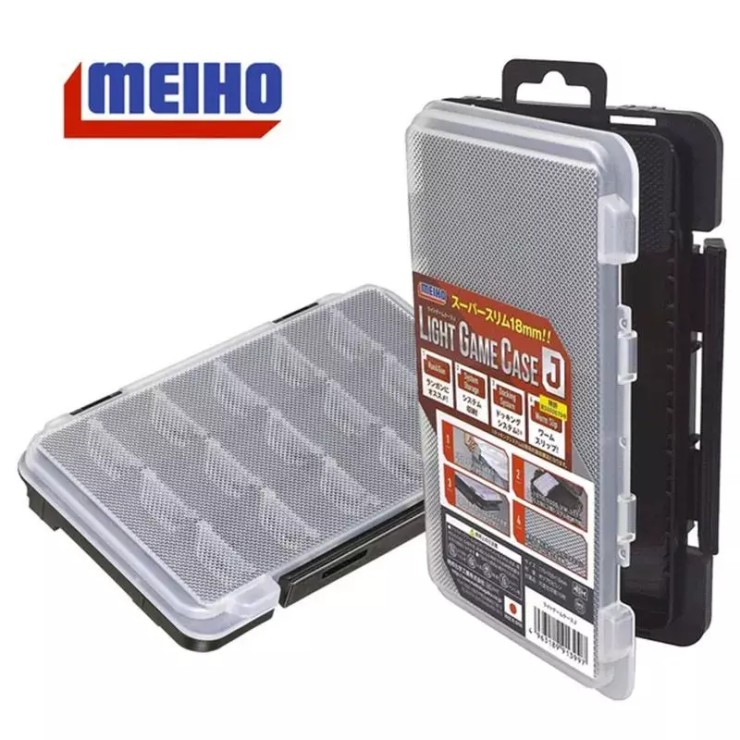 Коробка Meiho Light Game Case J 175*105*22 - прозрачный / черный