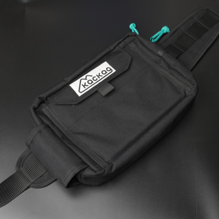 Сумка Kaskad поясная с откидной панелью 6020 (черный) арт: BAG-6020PO-BK