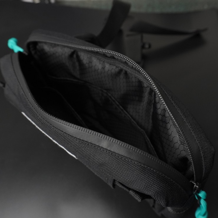 Сумка Kaskad поясная с откидной панелью 6020 (черный) арт: BAG-6020PO-BK