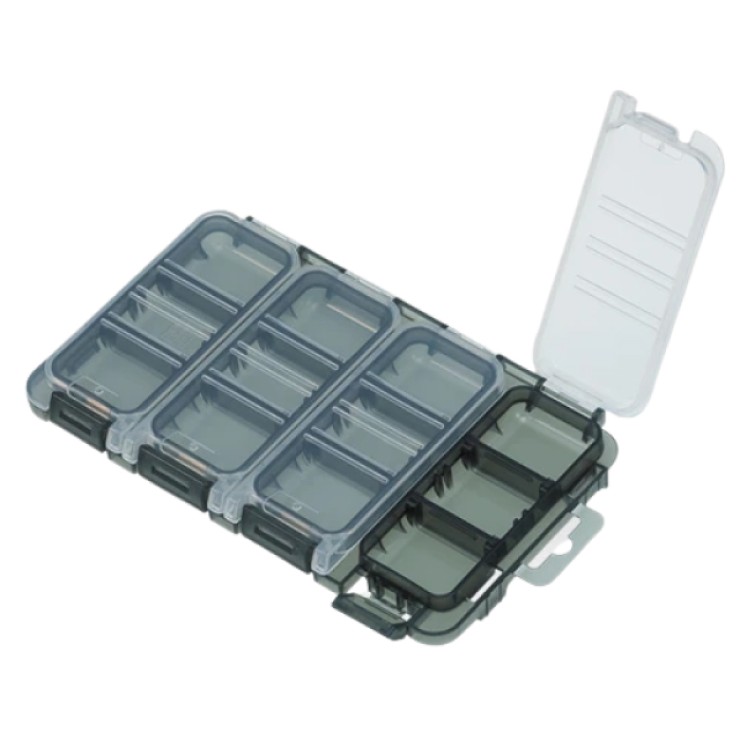 Коробка Meiho Quatro Case J 175*105*18 - прозрачный / черный