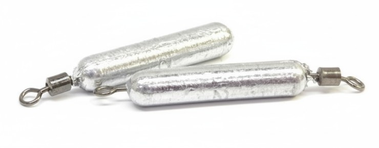Груз Fish Gold Карандаш с ушком и вертлюгом 8гр - 5шт - серебристый
