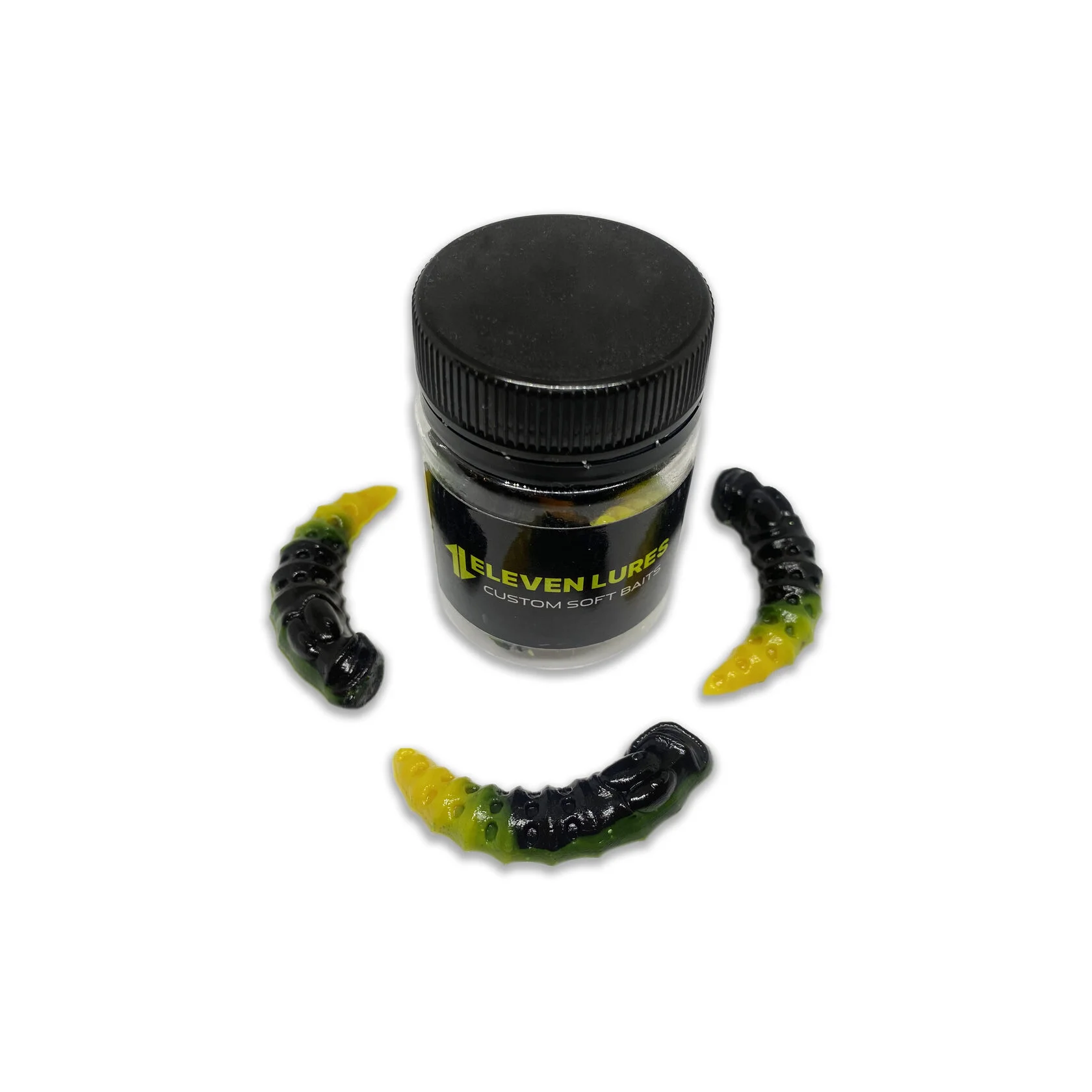 Силиконовая приманка Eleven Lures Leench 1,5in38мм - Black Lemon