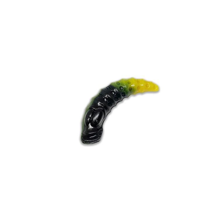 Силиконовая приманка Eleven Lures Leench 1,5in38мм - Black Lemon