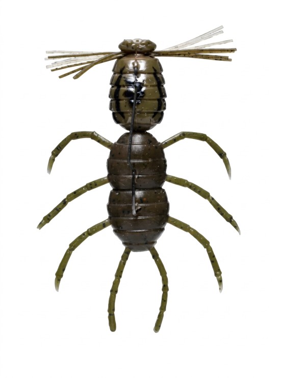 Силиконовая приманка Imakatsu Fujin Super Spider 1,5in25мм - #S-29 Light Green Pumpkin Pepper