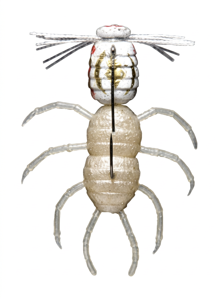 Силиконовая приманка Imakatsu Fujin Super Spider 1,5in - 25мм - #S-43 AMERICAN SHIROHITORI